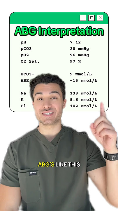 How to Interpret ABG: Part 1 🧪#medstudent #medschool #usmle #usmlestep1 #osce #icu #doctor