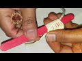 Hand Embroidery:Making Unique Puff Flower With Ice cream Stick /Amazing New Trick#Sewing Hack Part12