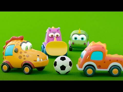 Машинки МОКАС - Мини-футбол | Развивающие мультики для малышей 🚗