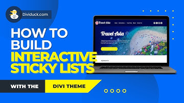 Advanced Divi: Interactive Sticky Lists on Scroll (Tutorial)