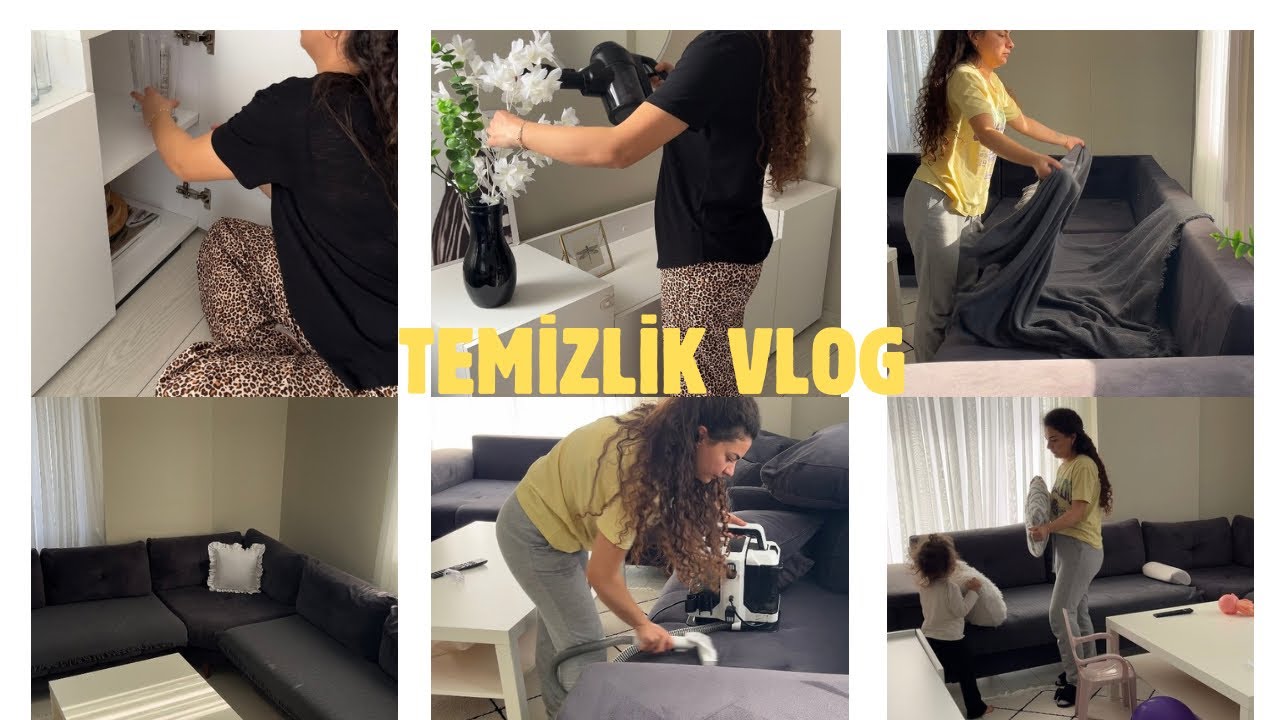 VLOG/OTURMA ODASI TEMİZLİĞİ/DOLAP DÜZENİ/KOTLUKLARI YIKADIM/Temizlik motivasyonu 😇
