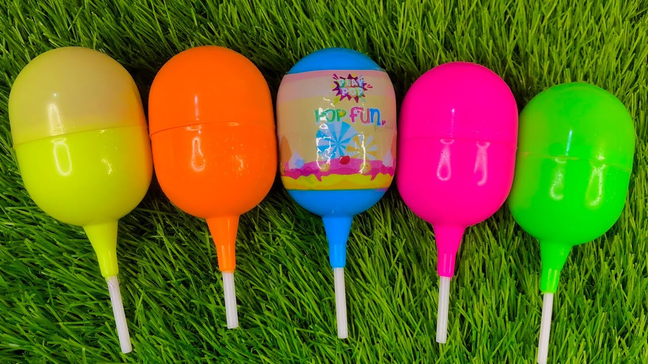 🌈 Satisfying Video | Kinder Surprise and Corby FunEgg ASMR Opening - YummyRainbow Candy Lollipops