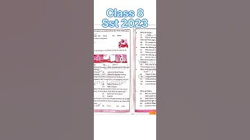 Class 8 Sst EM Pre Board solve question paper 2023 | class 8 Sst pole star sample paper |