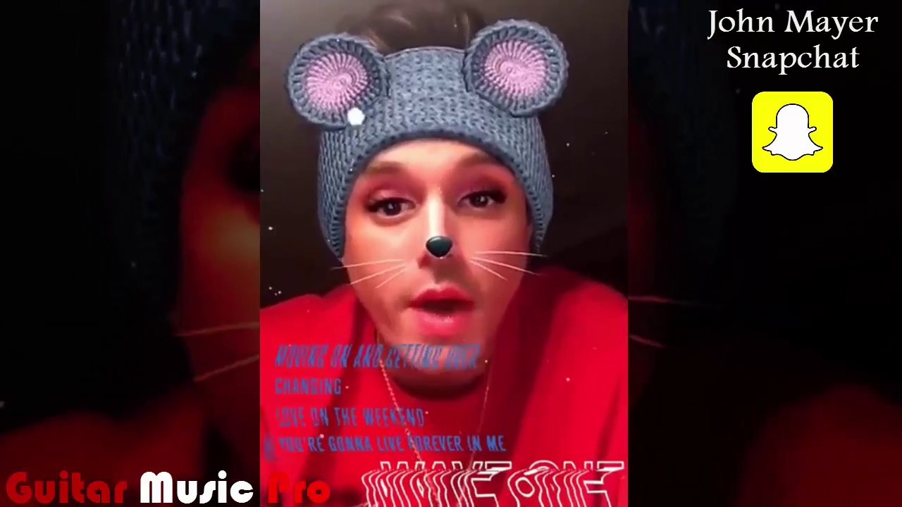 John Mayer On Snapchat / Funny Moments 😀😄 - YouTube