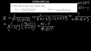 FINDING THE IMAGINERY AND THE REAL PART OF COMPLEX NUMBERS |CHECK CORRECTION IN THE DESCRIPTION|