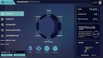 AimLab - Microshot Precision - 120k  (TOP #1 score)