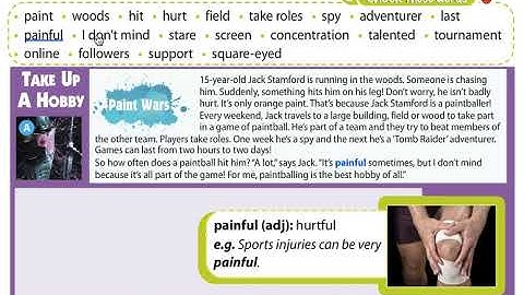 Take up a hobby _ words to the text