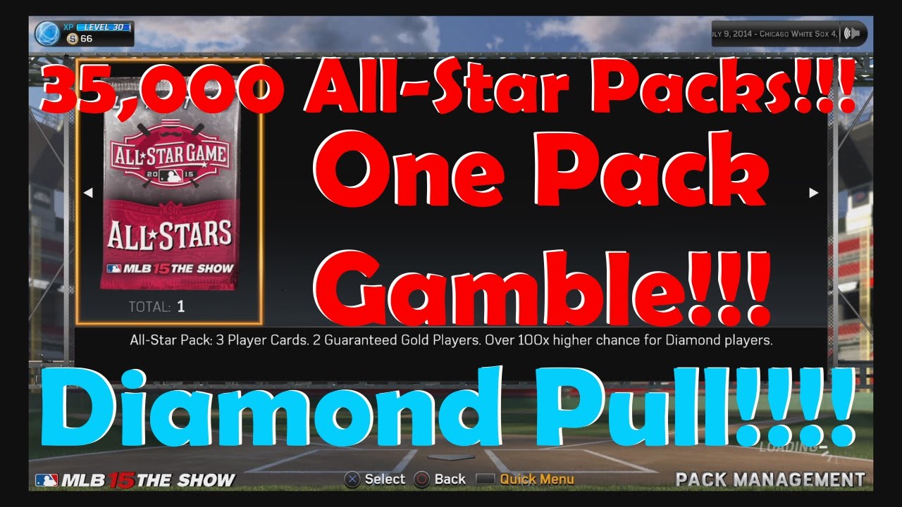MLB 15 The Show Diamond Dynasty AllStar Packs! One Pack Gamble