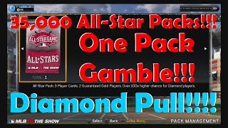 MLB 15 The Show Diamond Dynasty All-Star Packs! One Pack Gamble, Diamond Pull!!!
