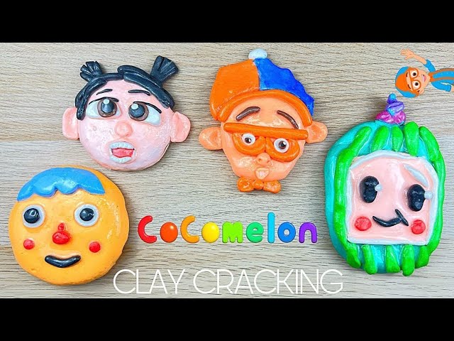 CoComelon VS Blippi VS MrBeast | ClayCracking ASMR