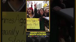 Kurdish People Protest Against Al Sharaa; Demanding the Kurdish Region of Rojava | WION Shorts
