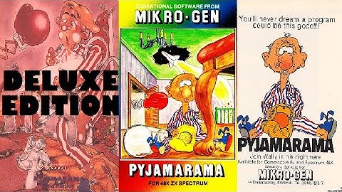 PYJAMARAMA (Deluxe Re-release / Bugfixed / Reversed clash / Trainer) 100% Walkthrough, ZX Spectrum