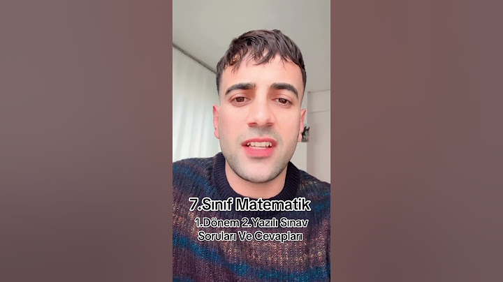 7.Sınıf Matematik  1.Dönem 2.Yazılı Sınav Soruları Ve Cevapları
