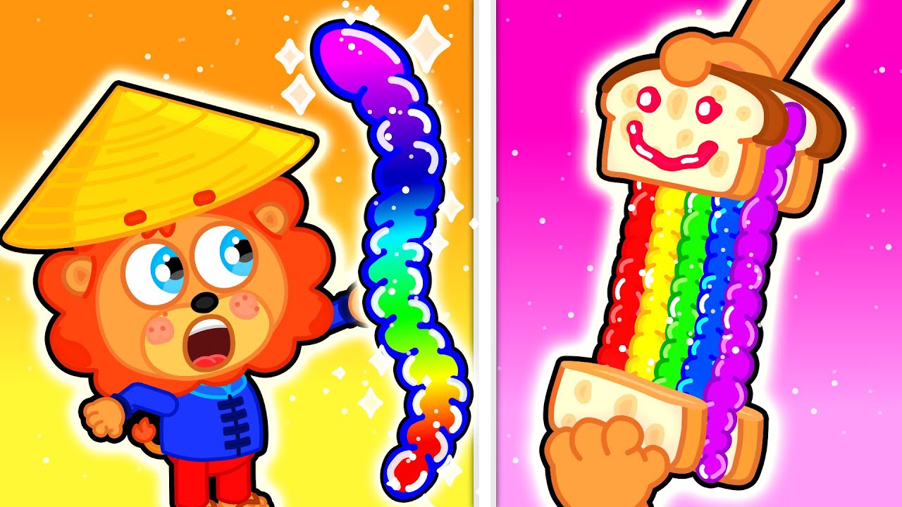 Aslan Yavrusu | Sakızlı Solucan Sandviçi | Çocuklar için çizgi film