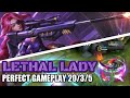 LESLEY LETHAL LADY 2x MANIAC PERFECT GAMEPLAY | STARLIGHT SKIN | MOBILE LEGENDS