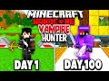 I Survived 100 Days as a Vampire Hunter in Hardcore Minecraft...