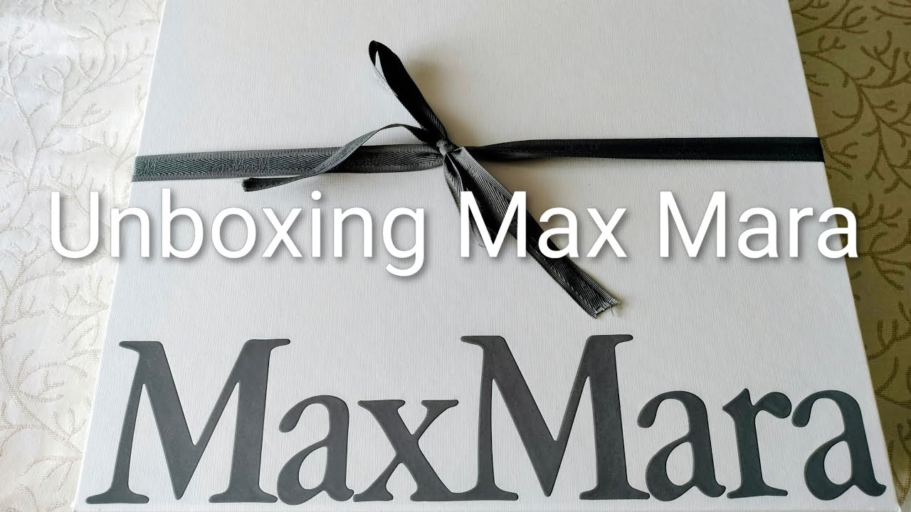 Unboxing Max Mara