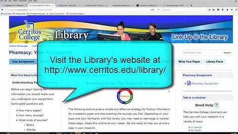 How to get help from the Cerritos College Library
