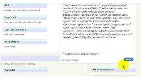 Add A Feedburner Subscription Form To Your WordPress Blog