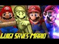 Evolution of Luigi saving Mario in Luigi