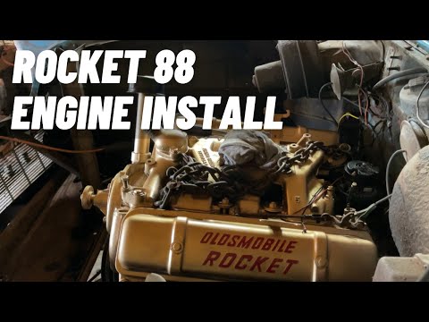 ENGINE INSTALL: 1957 OLDSMOBILE ROCKET 88