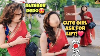 Cute Stranger💕girl asking for lift💕on My Freedom 125 😍