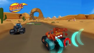 Blaze and the Monster Machines - Racing Game 🔥 BADLANDS MAP: Race against Crusher and Starla! screenshot 2