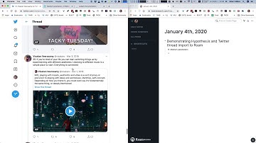 Twitter and Hypothes.is capture to Roam