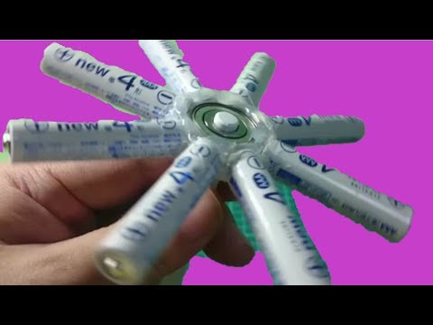 How to make Fidget Spinner　simple DIY battery  Hub　easy