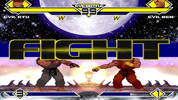 [HD] MUGEN 1.1: Evil Ryu vs. Evil Ken