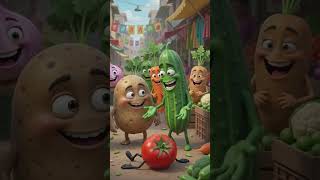 Tomato the Hero, Vegetable Zero! 🍅😂 #funny #viralvideo #youtubeshorts #3danimation #trendingnow