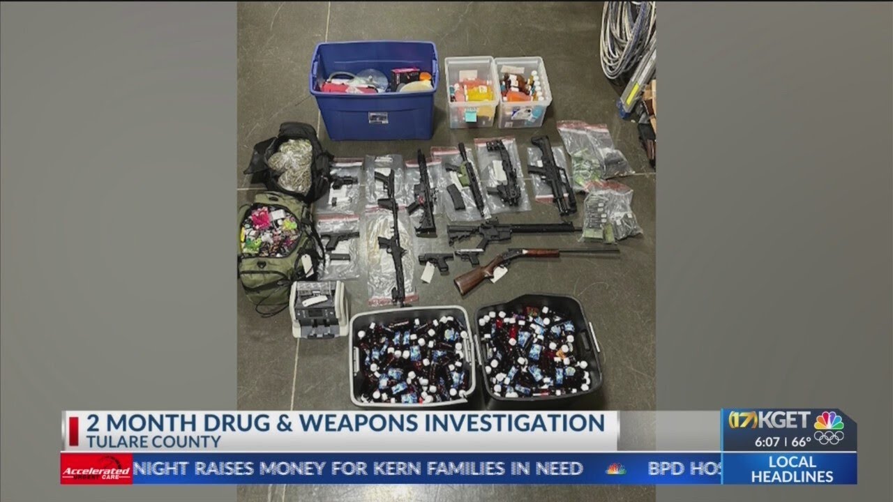 4 arrested after 2 month drug and weapons investigation - YouTube