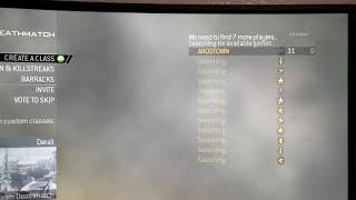 modern warfare 2 servers on xbox 360 are very empty