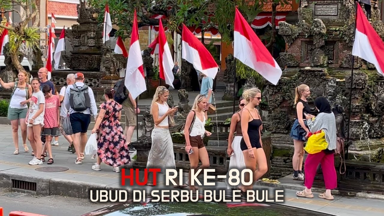 HUT RI KE 80 BALI DI SERBU BULE BULE