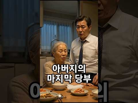 아버지의 마지막 <strong>당부</strong> #감동 #부모님