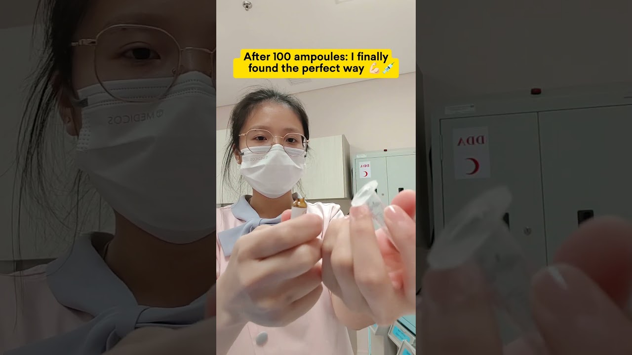 After 100 ampoules: I finally    found the perfect way 💪🏻💉