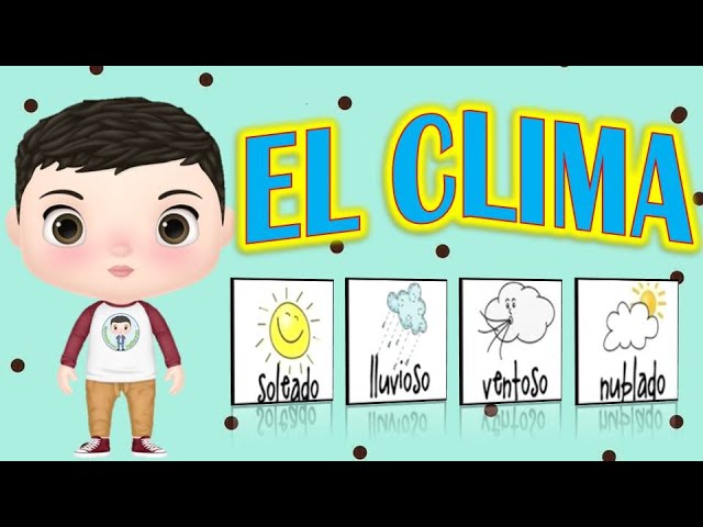 O clima para crianças - Os tipos de clima 