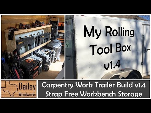 Carpentry Work Trailer Build 1.4 Portable Workbench 