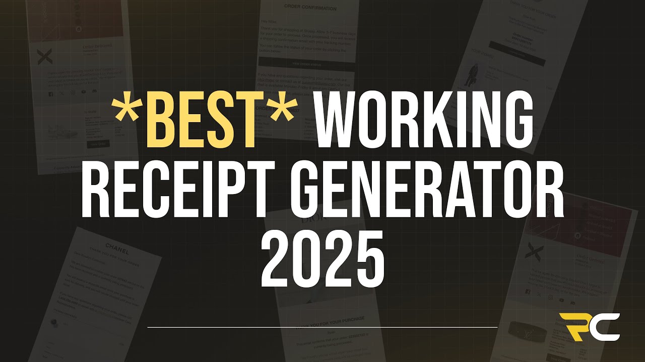 THE *BEST* RECEIPT GENERATOR | WORKING 2025 | 100+ BRANDS | StockX, Goat, Louis Vuitton & More
