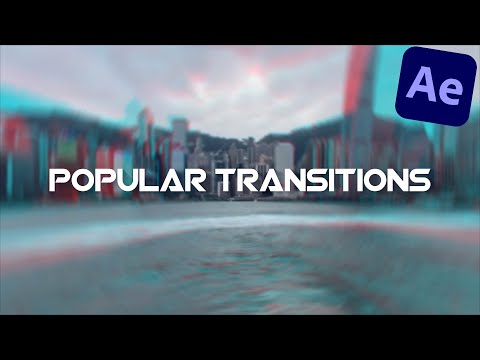 Popular Seamless Transitions - After Effects Tutorial (No plugins)