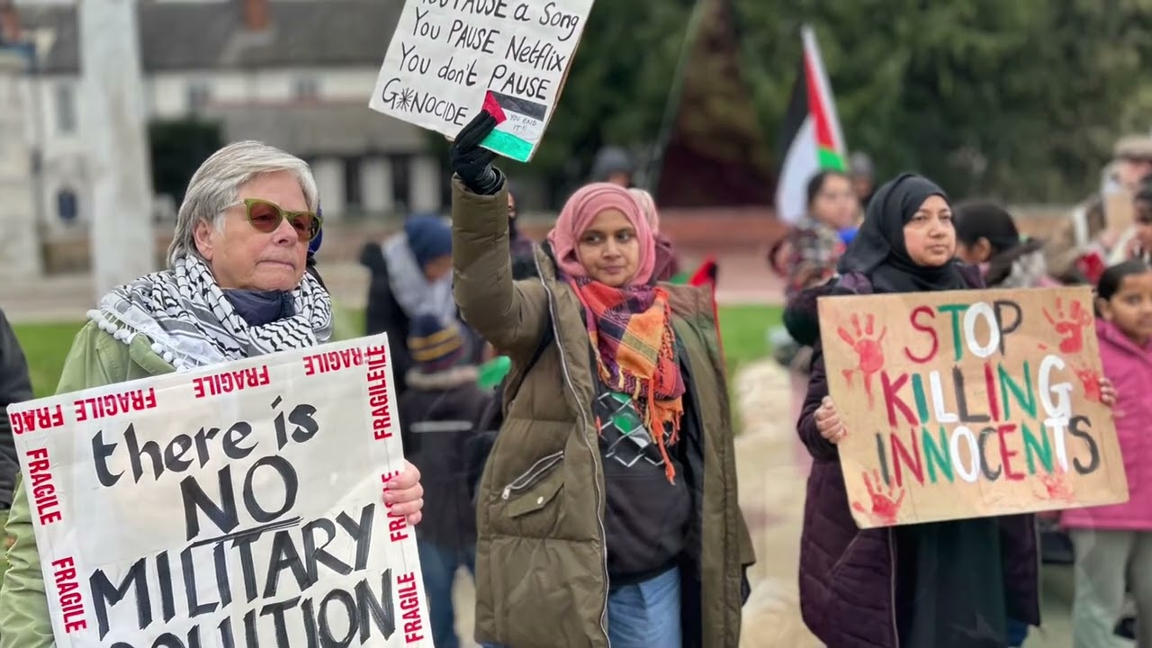 Ceasefire Vigil in Colchester every Sunday until the bombing stops