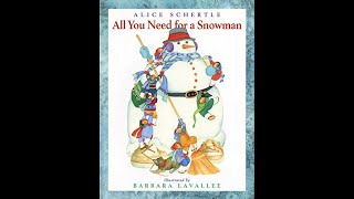 All You Need for a Snowman read aloud