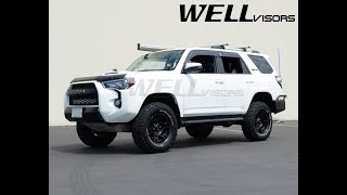 WELLvisors side window deflector vent visor Installation Video Toyota 4Runner 10-23