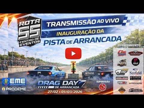 AO-VIVO - Arrancada de Carros - Drag Day Inauguração da pista da Rota 55 em Ijui/RS - Sexta