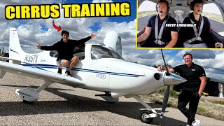First Flight Lesson In Our Cheap Cirrus SR20! (Student Pilot Training w/ Landings)