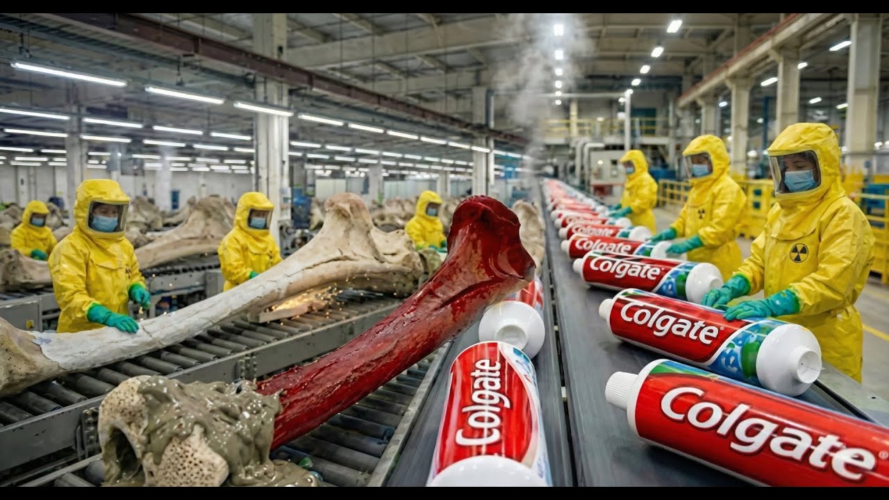 Inside the Largest Toothpaste Factory — From Animal Bones to Toothpaste | Full Industrial Process
