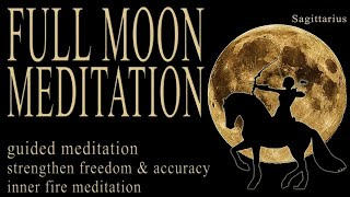 FULL MOON Meditation 2023 June - guided Full Moon Meditation Sagittarius Strawberry Moon