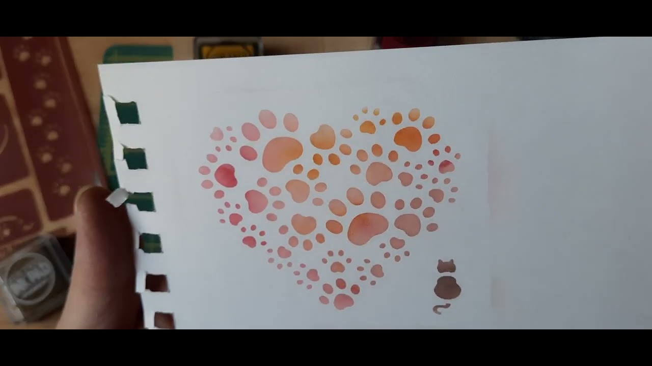 Using ink blending brushes and reusable glass etching stencils. - YouTube