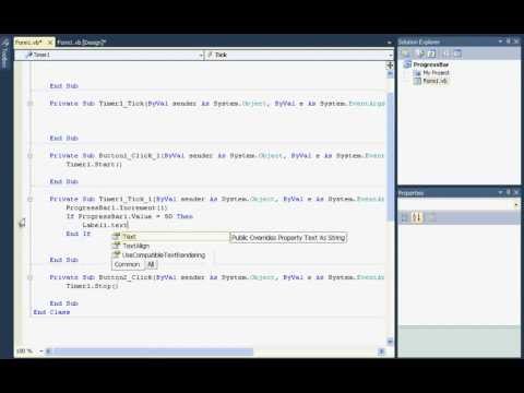 How To Make ProgressBar VB 2010 (2)
