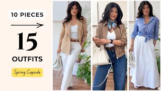 Only 10 Pieces, 15 Outfits (Spring Capsule Wardrobe 2026)